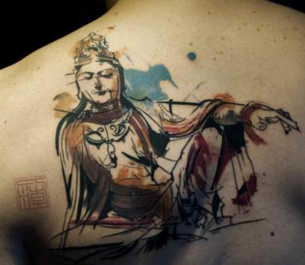 Buddhist tattoo with meaning