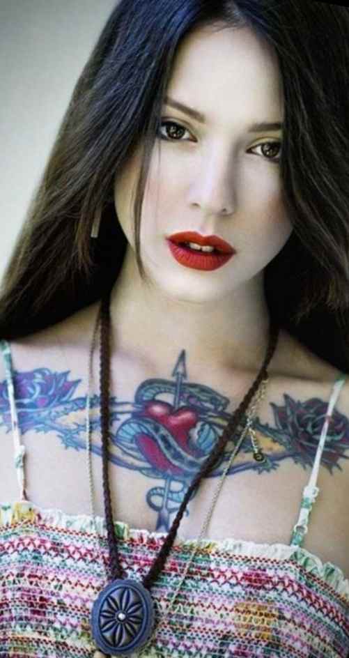 Women chest tattoos cover ups