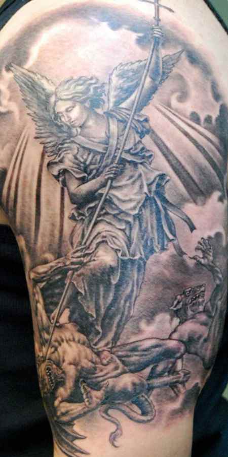 Christian devil tattoo for men
