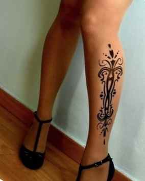 Female tattoo idea top of foot