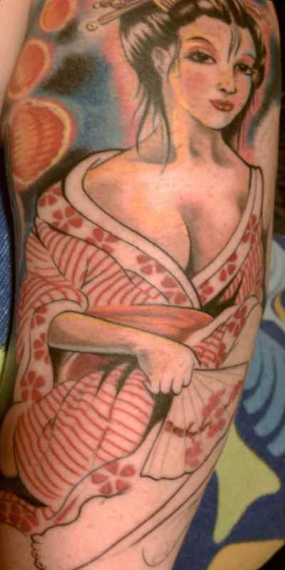 Geisha tattoo for women