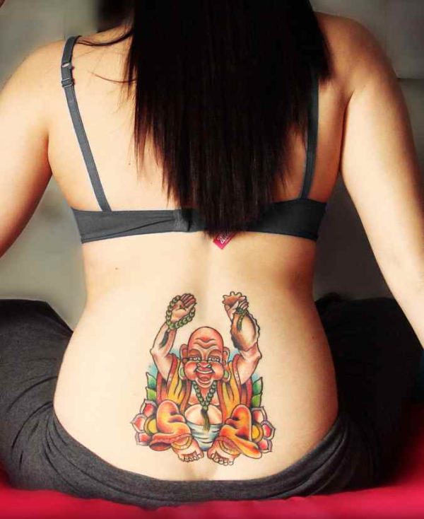 Happy Buddha tattoo meaning