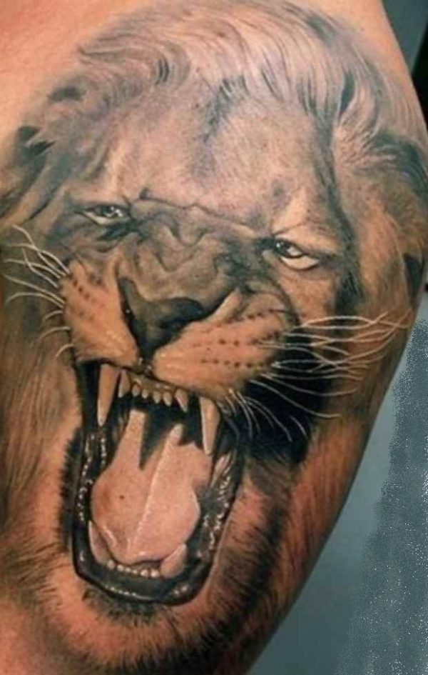 Tattoo designs for men lion
