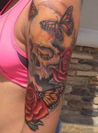 Butterfly tattoo sleeve design