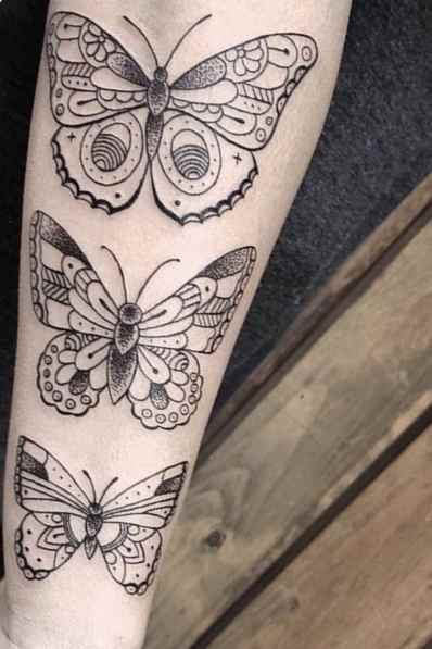 Kat Von butterfly tattoo