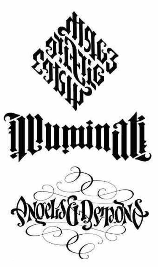 Tattoo font ambigram