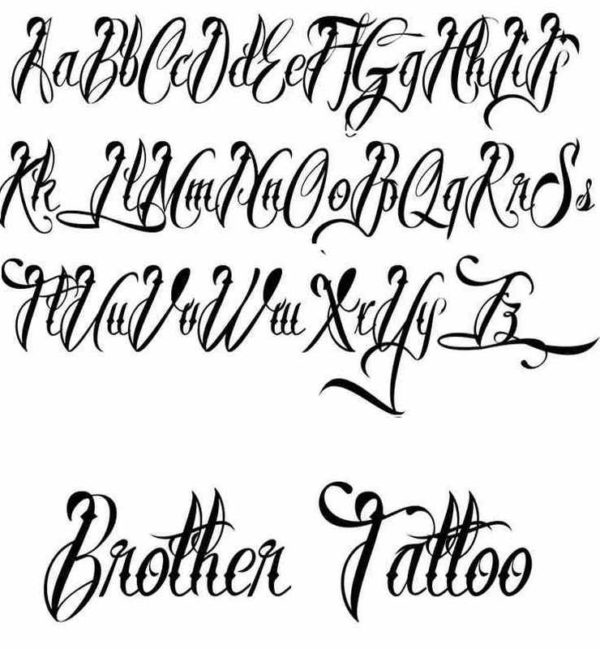 Cool tattoo font